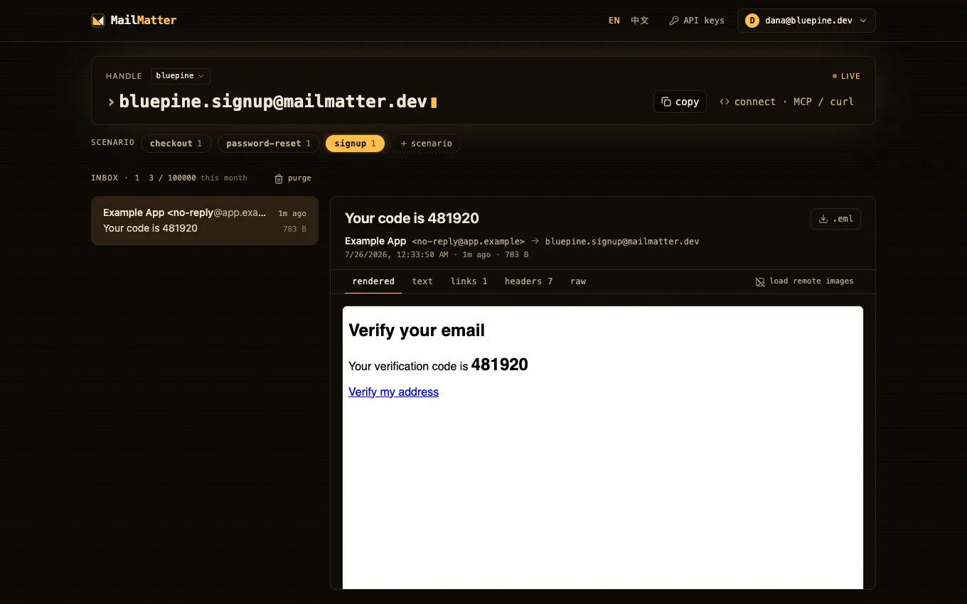 A message in the sandboxed viewer: rendered/text/links/headers/raw tabs, with the load-remote-images action kept deliberate